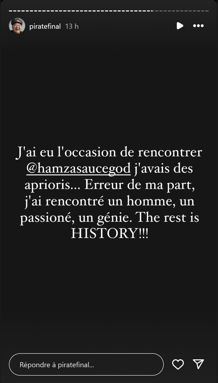 Booba rend hommage à Hamza : 
