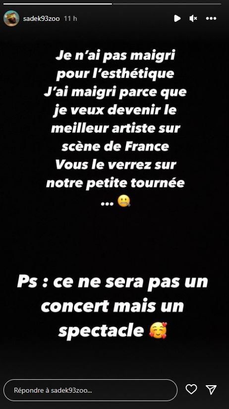 Sadek s'explique sur son incroyable transformation physique