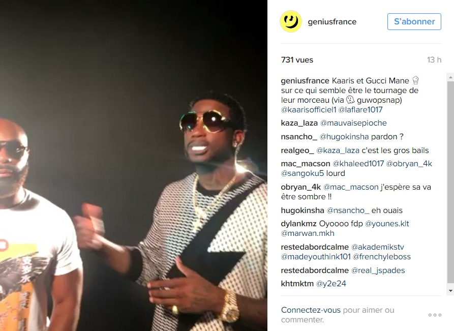 cold statistics use Gucci Mane en featuring avec Kaaris ?