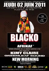 Blacko aka Afrikaf' en concert