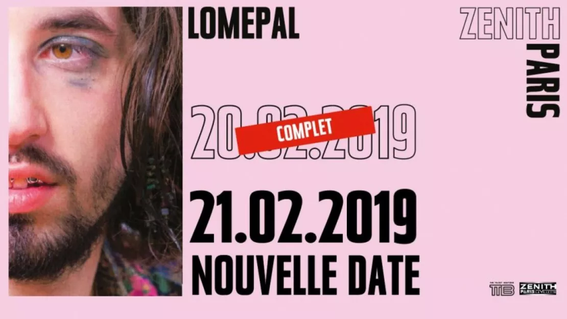 Lomepal prévoit deux dates pour son Zénith de Paris la Villette : les 20 et 21 Février !