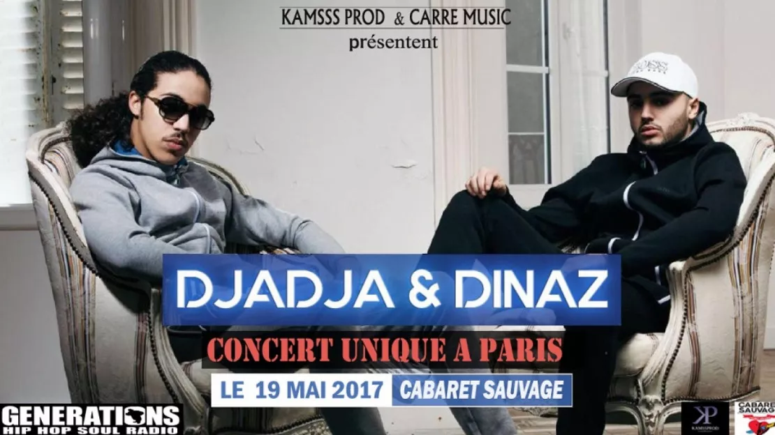 DJADJA & DINAZ en concert au Cabaret Sauvage !!