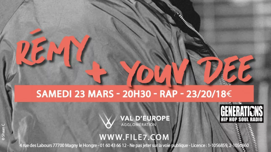 Rémy et Youv Dee seront en concert le 23 mars prochain en partenariat avec Générations !