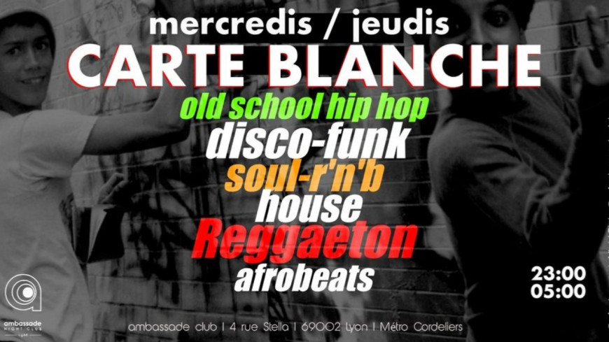Soirée carte blanche Soirée carte blanche