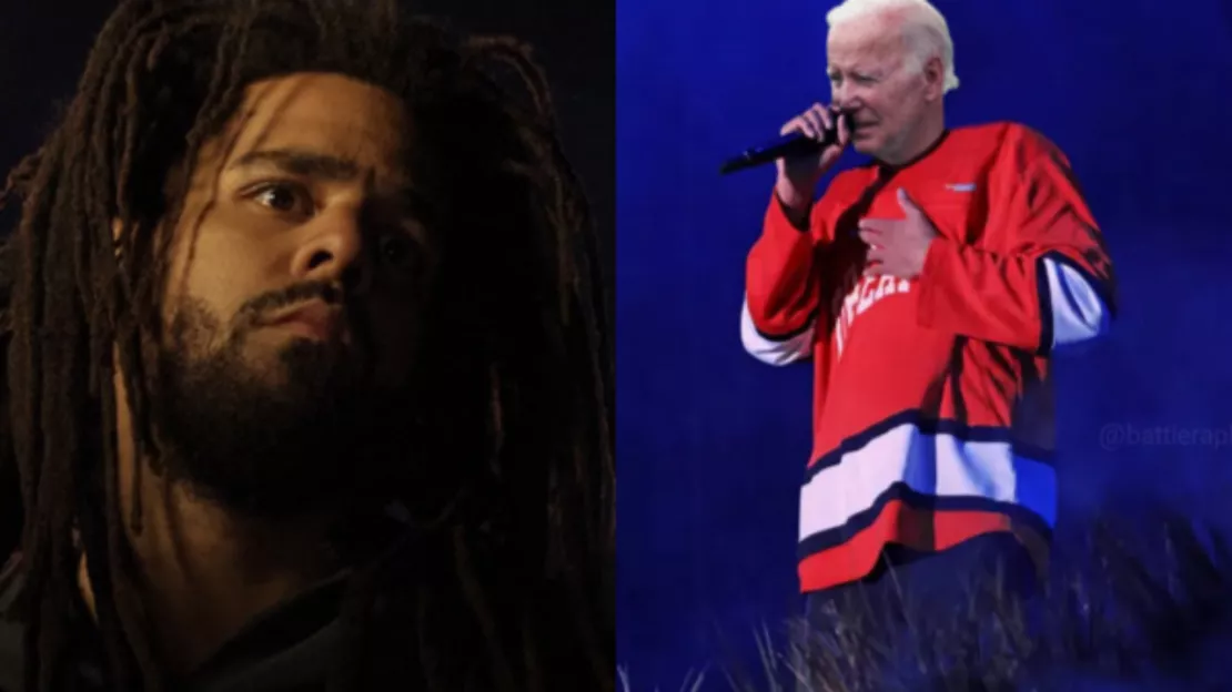 J. Cole moqué et comparé à Joe Biden...