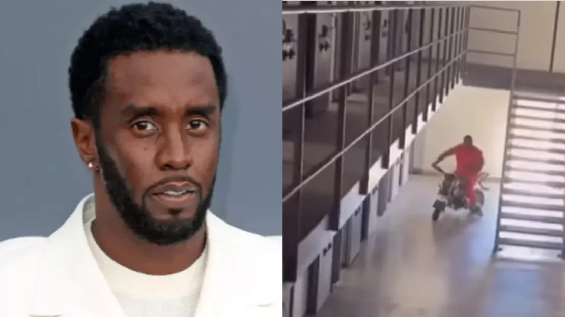 La scène surréaliste de Diddy en prison... avec une moto !