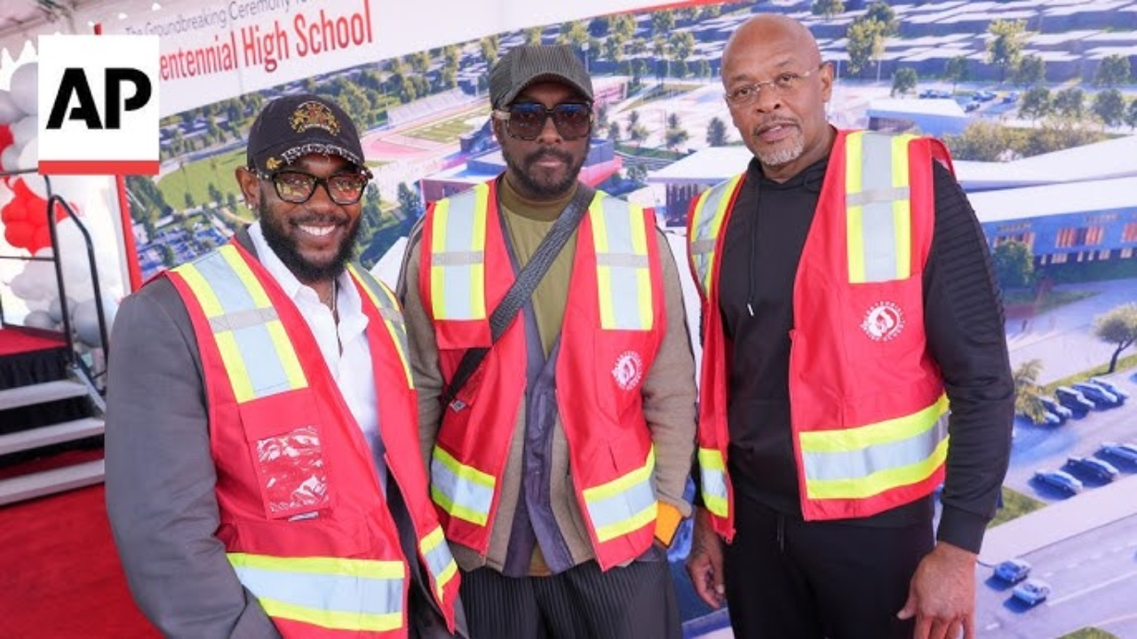 Kendrick Lamar et Dr. Dre r&eacute;unis pour inaugurer un nouveau lyc&eacute;e &agrave; Compton