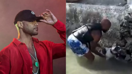 Booba sauve un chien de la noyade ! Booba sauve un chien de la noyade !