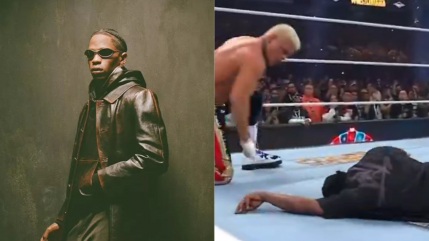 Travis Scott présent à Wrestlemania... et se fait détruire !