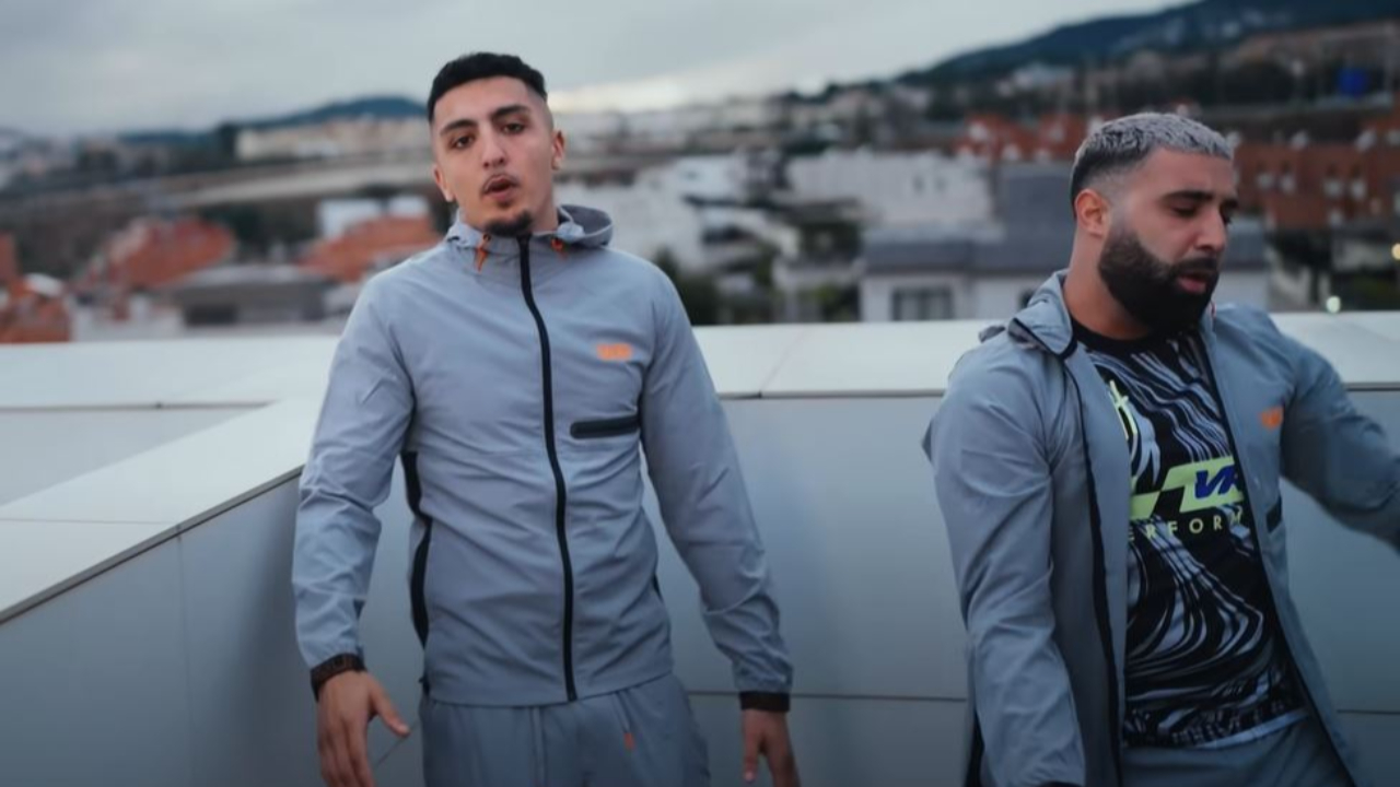 Houari avec Morad pour le clip de "Dis khamsa"