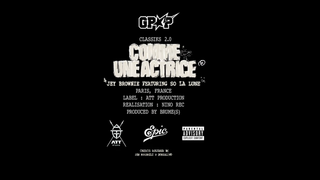 Le clip &ldquo;Comme une actrice&rdquo; : Jey Brownie ft So La Lune dynamitent la sc&egrave;ne